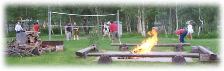Volleyball Area - Open Fire Pit